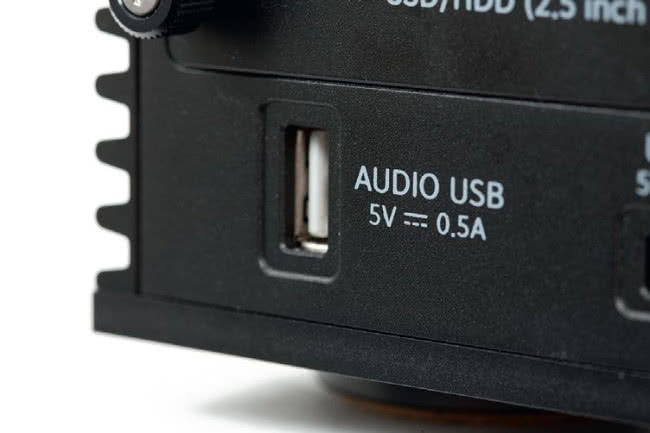 Wyjście audio jest tylko jedno, ma formę gniazda USB w standardzie 2.0.