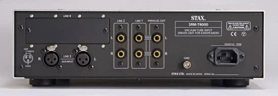 Wzmacniacz słuchawkowy Stax SRM-T8000 - tylna ścianka