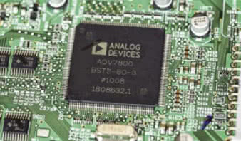 Procesor wizyjny Analog Devices ze zintegrowanymi
przetwornikami analogowocyfrowymi.