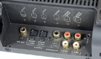 W panelu podłączeniowym przygotowano dwa standardy wejść cyfrowych i parę analogową – wszystkie RCA mają złocone styki