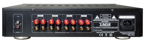 Tylne wejście RCA stereo umożliwia podłączanie dodatkowych urządzeń, takich jak odtwarzacz CD, tuner radiowy lub inne analogowe urządzenia.