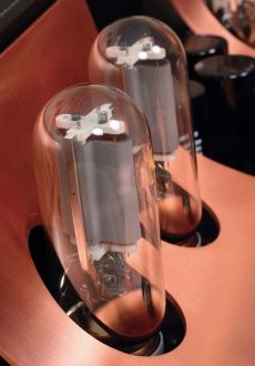 Unison Research ABSOLUTE 845 SE Lampy �arzone by�y bezpo�rednio, czyli
Triody 845 stosowane niegdy� w urz�dzeniach
nadawczych i we wzmacniaczach do przesy�u
sygna�u na du�e odleg�o�ci. Wymaga to najlepszego
filtrowania i stabilizacji napi�cia.