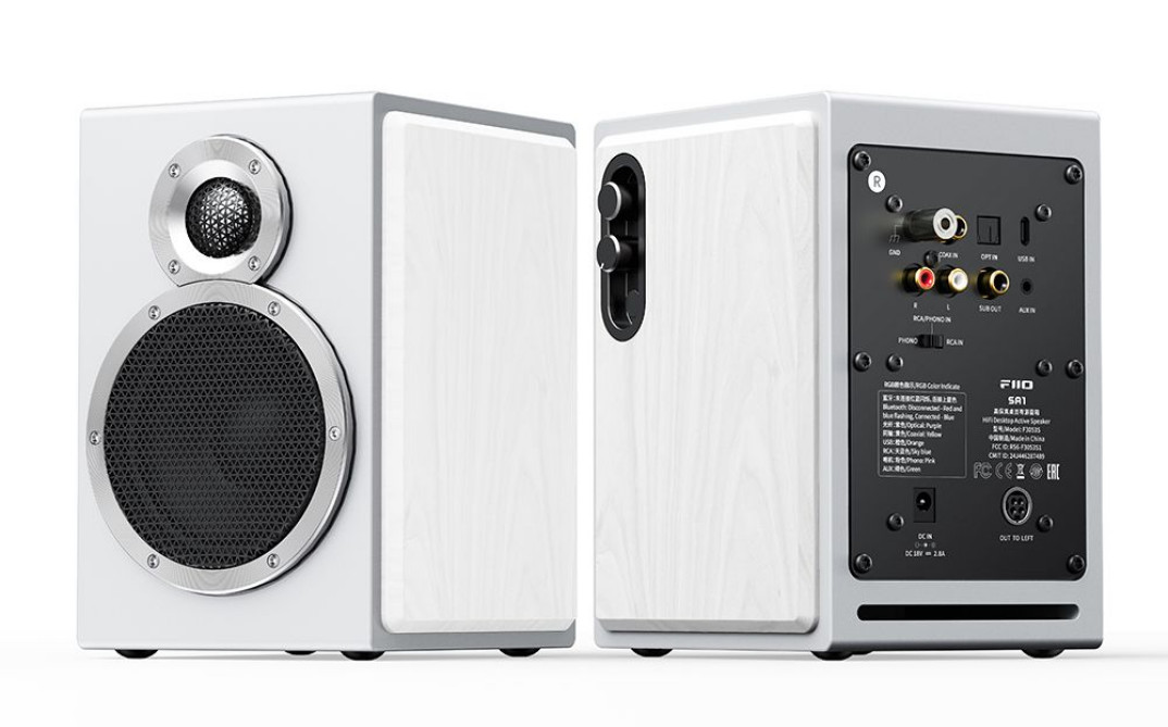 Głośniki aktywne FiiO SA1 - nowoczesne przetworniki i wbudowany przedwzmacniacz gramofonowy