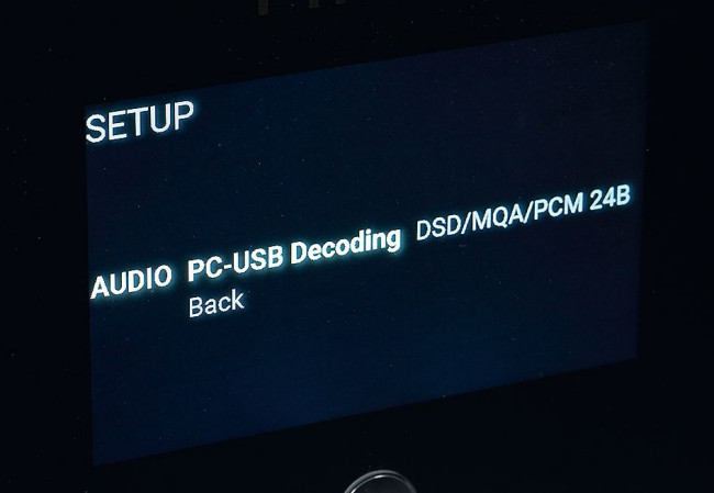 W sekcji audio najważniejszym ustawieniem wydaje się funkcja zmiany trybów wejścia USB.