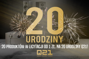 20 urządzeń audio na 20. urodziny Q21. Weź udział w licytacji na allegro