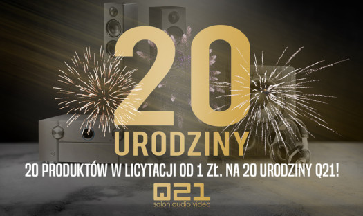 20 urządzeń audio na 20. urodziny Q21. Weź udział w licytacji na allegro