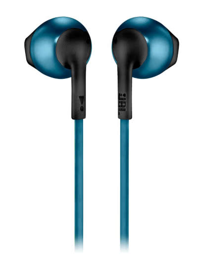 Słuchawki JBL T205 BT - niebiesko-czarne