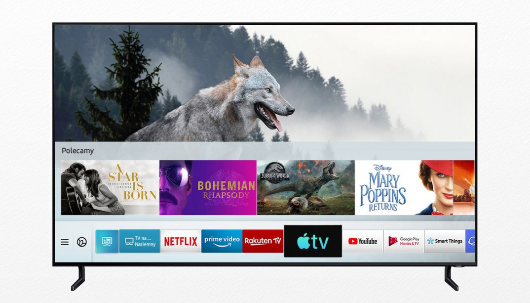 Telewizory Samsung Smart TV z Apple TV i AirPlay 2