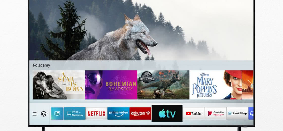 Telewizory Samsung Smart TV z Apple TV i AirPlay 2