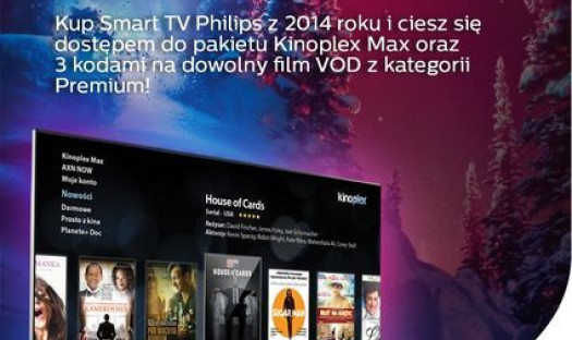 Ponad 200 filmów z Kinoplex za darmo przy zakupie telewizora Philips