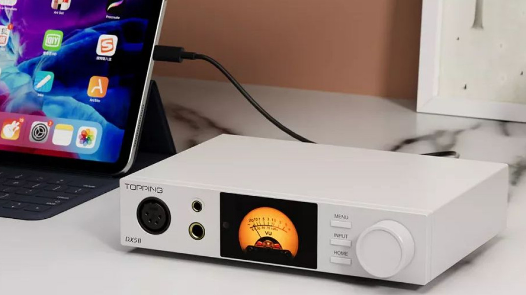 Wzmacniacz słuchawkowy z DAC (DAC/AMP) Topping DX5 II - podwójny certyfikat Hi-Res, chip ESS ES9039Q2M