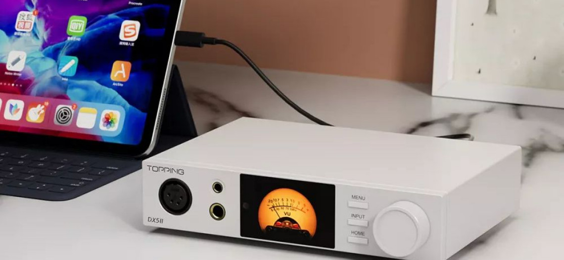 Wzmacniacz słuchawkowy z DAC (DAC/AMP) Topping DX5 II - podwójny certyfikat Hi-Res, chip ESS ES9039Q2M