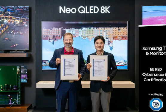 Ekrany Samsung z certyfikatem cyberbezpieczeństwa