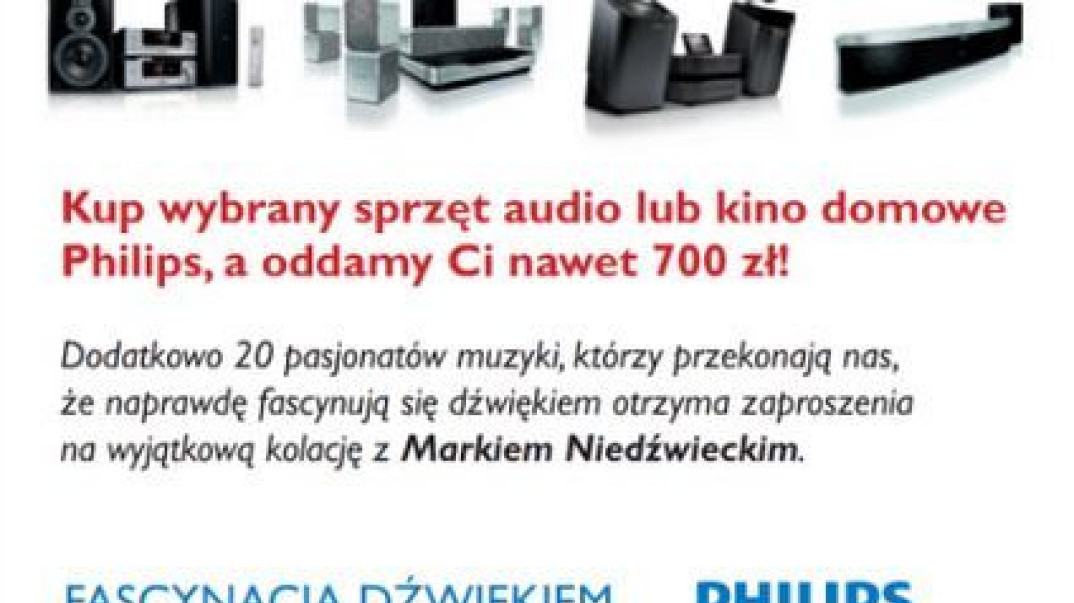 Philips zwraca pieniądze i umawia z Markiem Niedźwieckim