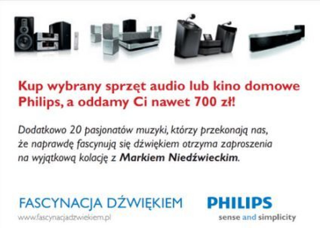 Philips zwraca pieniądze i umawia z Markiem Niedźwieckim