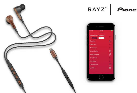 Pioneer Rayz - słuchawki współpracujące z aplikacją na iOS