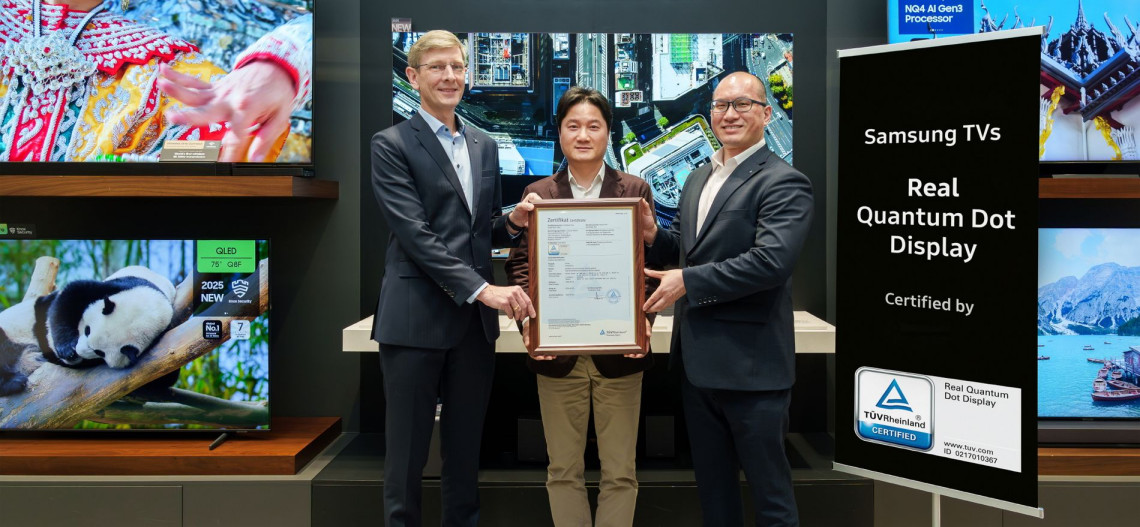 Telewizory Samsung QLED z certyfikatem Real Quantum Dot Display 