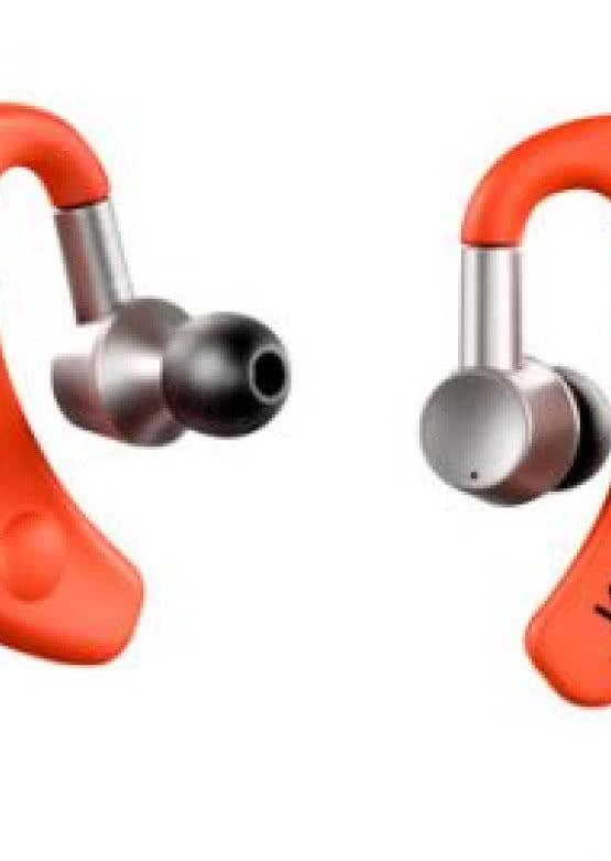 Pomarańczowe słuchawki Denon AH-W150 Exercise Freak