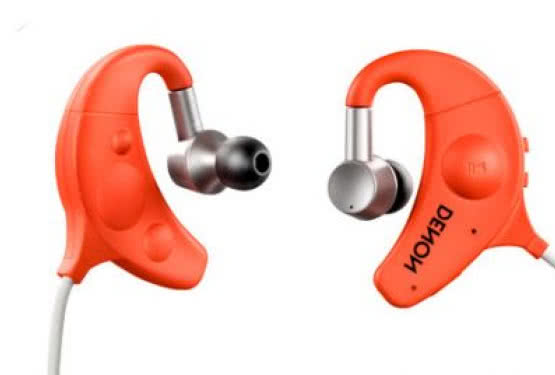 Pomarańczowe słuchawki Denon AH-W150 Exercise Freak