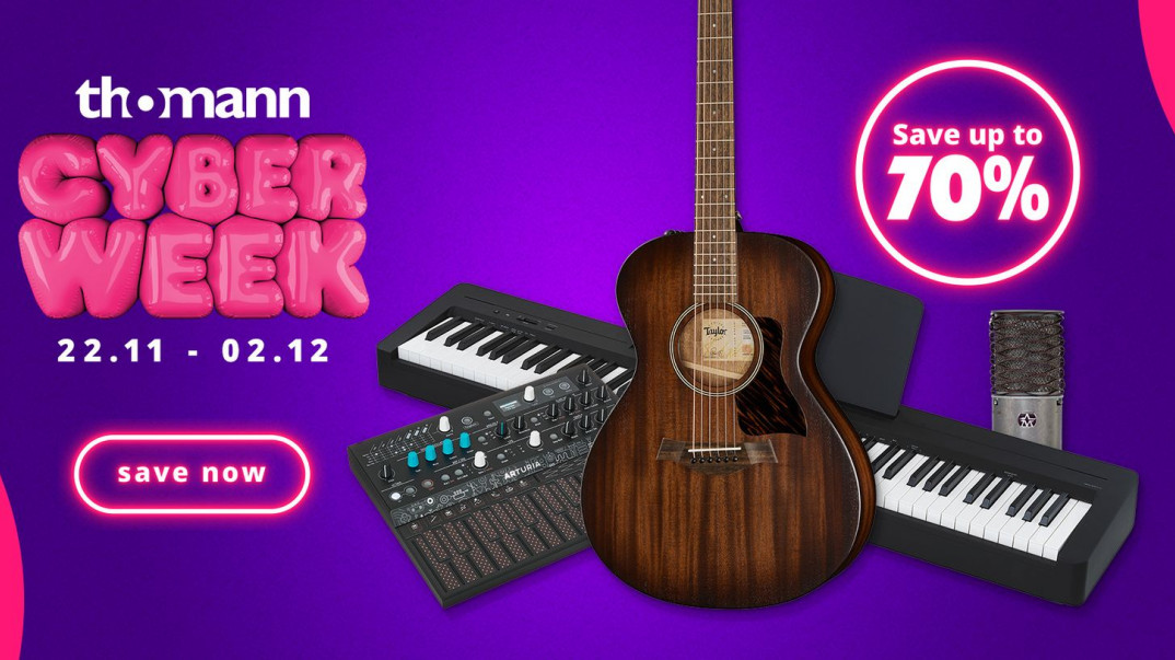 Cyber Week w Thomann - sprzęt muzyczny nawet 70% taniej