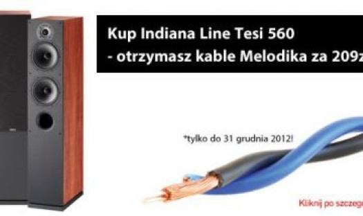 Kup Indiana Line Tesi 560 - otrzymasz gratis kable Melodika za 209 zł
