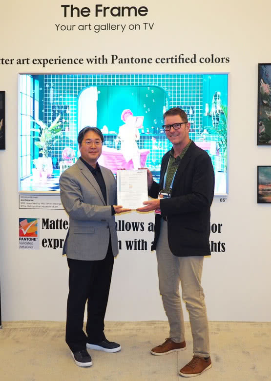 Samsung The Frame 2024 z pierwszym certyfikatem Pantone ArtfulColor gwarantującym wierność kolorów