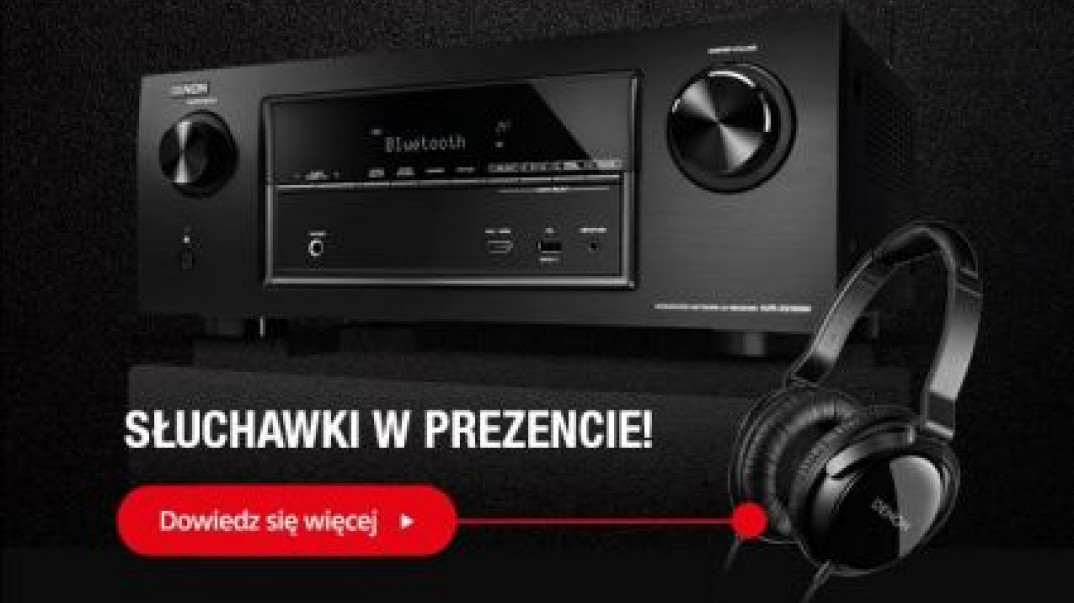 Słuchawki Denon AH-D310R w prezencie wraz z amplitunerem Denon AVR-X2100W