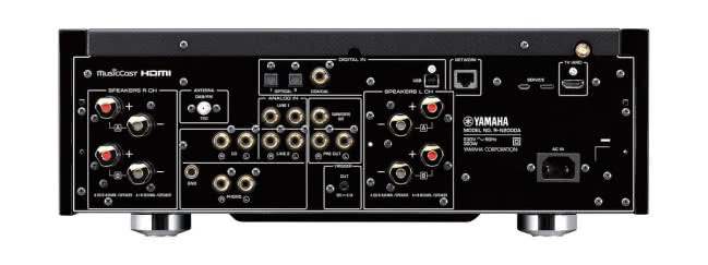 Sieciowy amplituner stereo Yamaha R-N2000A - złącza