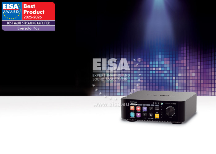 WZMACNIACZ STRUMIENIUJĄCY BEST VALUE EISA 2025–2026 Eversolo Play