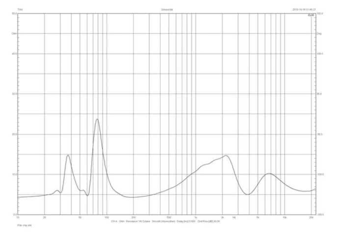 Rys. 2. Charakterystyka modułu impedancji.