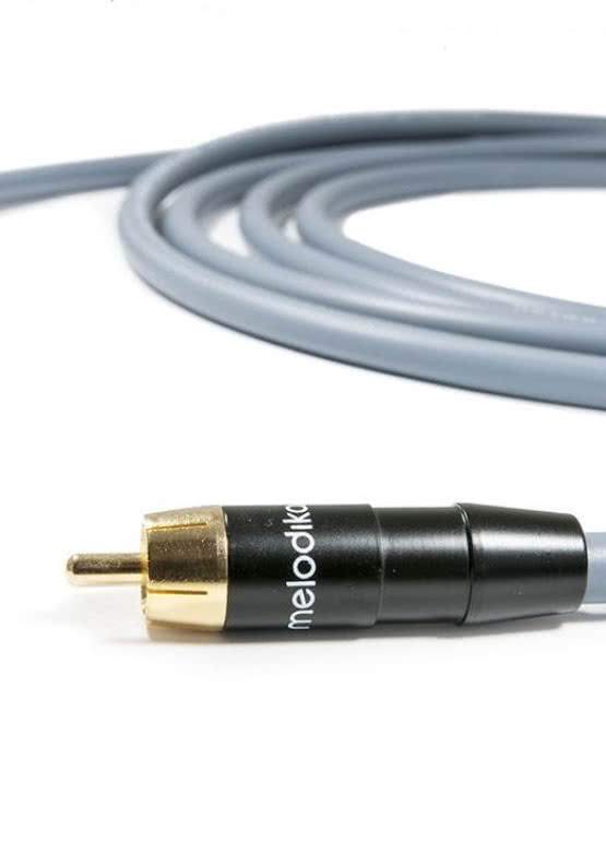 Melodika MDSWG i MDSWYG: Nowe kable subwooferowe RCA w wersji Gunmetal