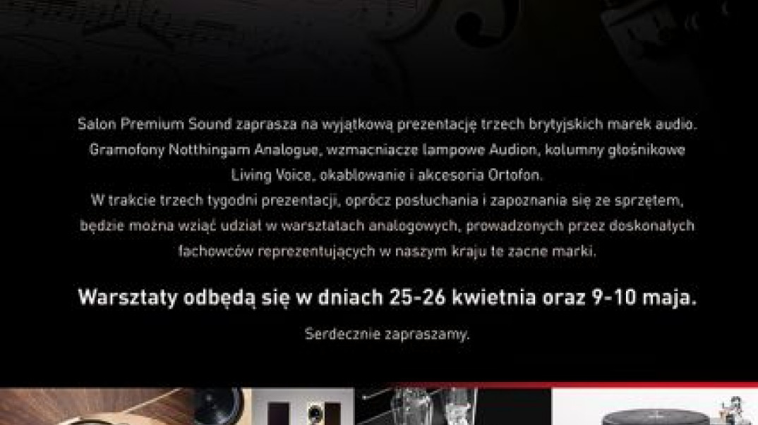 Warsztaty analogowe w gdańskim salonie Premium Sound