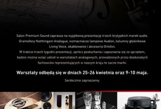 Warsztaty analogowe w gdańskim salonie Premium Sound