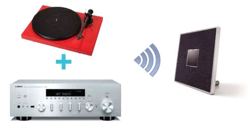 W podobny sposób możemy potraktować gramofon podłączony np. do wzmacniacza stereo i korzystający z jego przedwzmacniacza phono; sygnał będzie mógł być wysłany do dowolnego innego odbiornika, np. głośnika bezprzewodowego w sypialni.