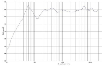 rys. 2. Diva, charakterystyka przetwarzania w całym pasmie.