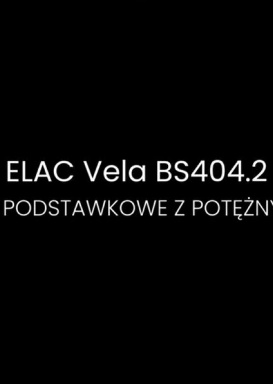 LAC Vela BS404.2 – kolumny podstawkowe z potężnym basem