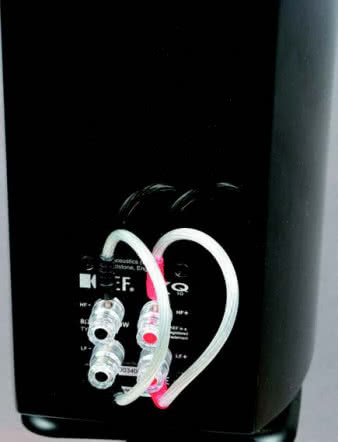 W dostarczonej
do testu
parze zaciski
połączone były
zworami
w postaci
posrebrzanych
przewodów,
zakończonych
małymi
widełkami.