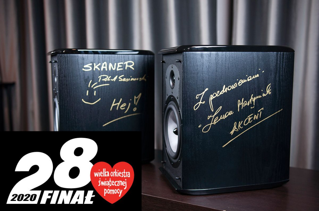 Kolumny Melodika BL25 z autografem Zenona Martyniuka na aukcji WOŚP