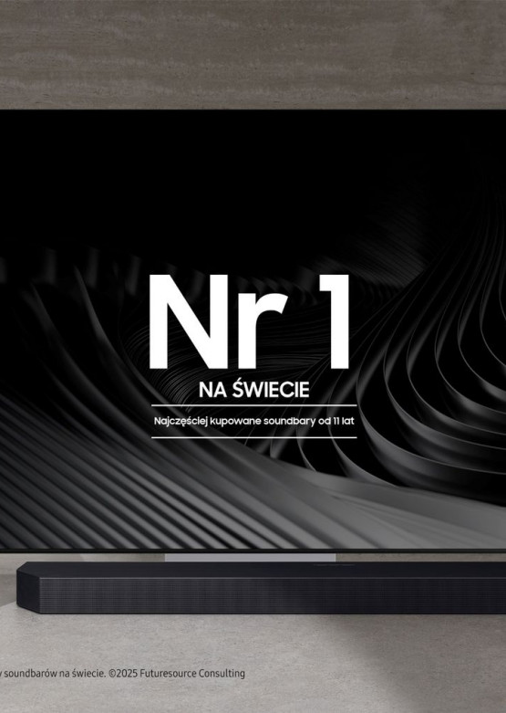 Soundbary Samsung najczęściej wybierane przez Polaków w pierwszym półroczu 2025 roku