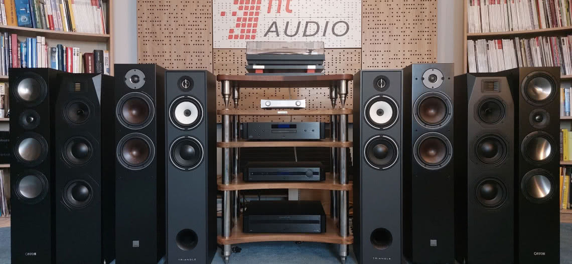 Tydzień z kolumnami podłogowymi i szkolenia z pomiarów akustyki pomieszczeń w HTaudio