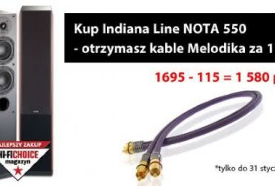Kup Indiana Line Nota 550 - dostaniesz kable Melodika gratis