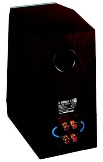 Koncepcja estetyczno-funkcjonalna
terminalu przyłączeniowego bardzo podobna
jak w Tritonach - zaciski zamontowano na
fornirowanej płytce dopasowanej do tylnej
ścianki, rolę zwór pełnią krótkie kabelki.