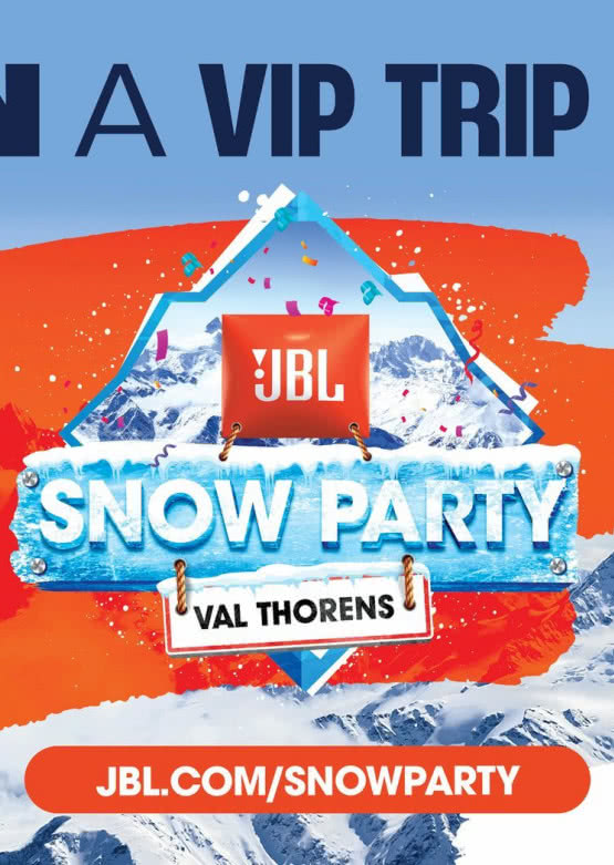  JBL Snow Party 2022 - weź udział w konkursie i wygraj wycieczkę do Francji 