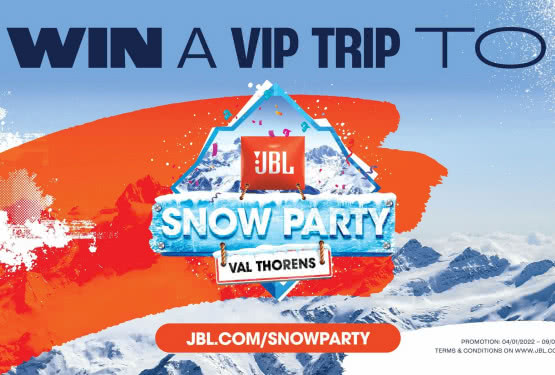  JBL Snow Party 2022 - weź udział w konkursie i wygraj wycieczkę do Francji 