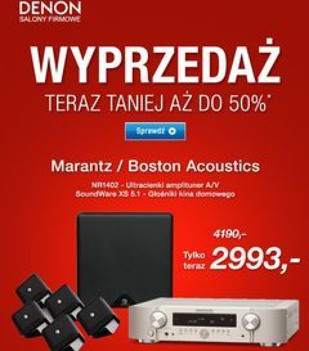 Wyprzedaż w salonach Denon