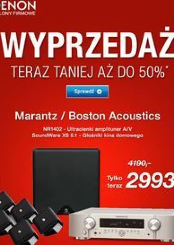 Wyprzedaż w salonach Denon