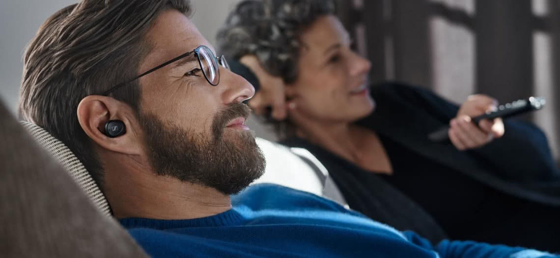 TV Clear - słuchawki Sennheiser do odbioru dźwięku z telewizora