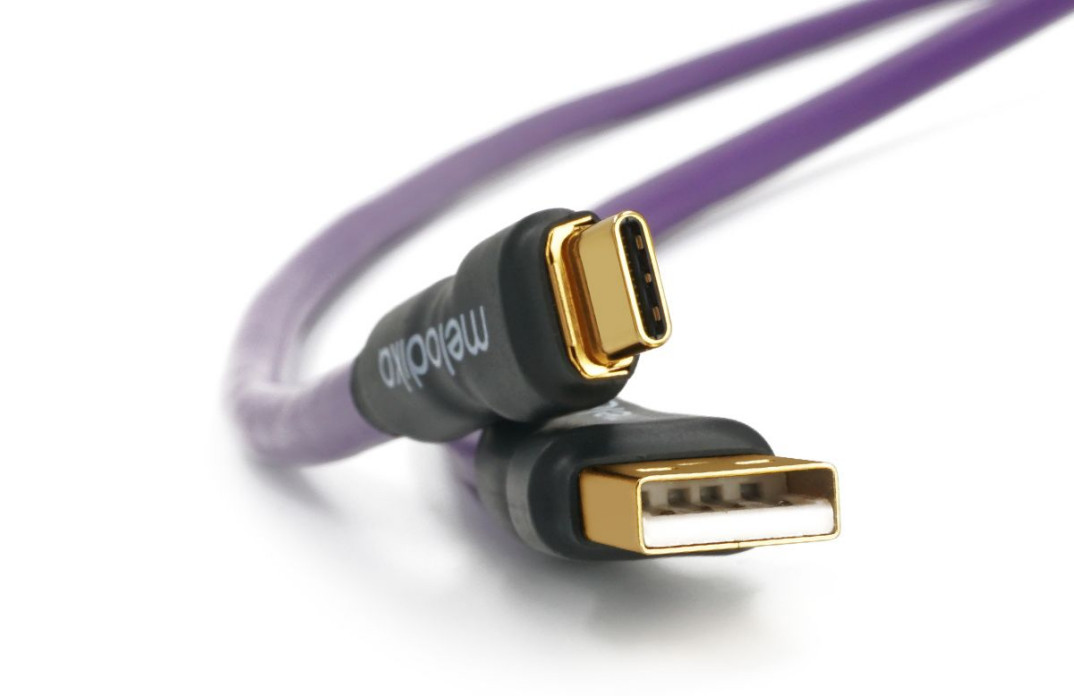Kabel USB typu A-C Melodika Purple Rain MDUAC 