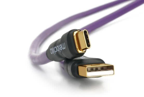 Kabel USB typu A-C Melodika Purple Rain MDUAC 