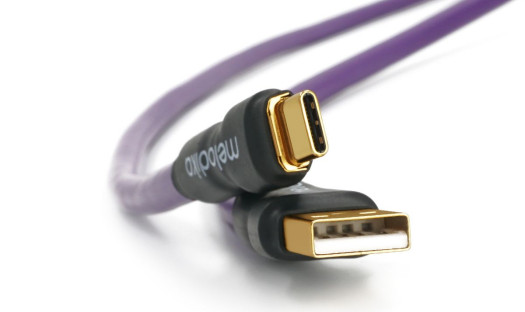 Kabel USB typu A-C Melodika Purple Rain MDUAC 